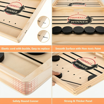 SkillShot™ | Hölzerne Puckschleuder Geschicklichkeitsspiel