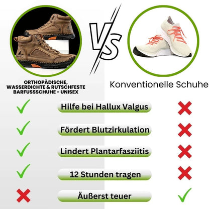 Orthopädische, wasserdichte & rutschfeste Barfußschuhe - Unisex