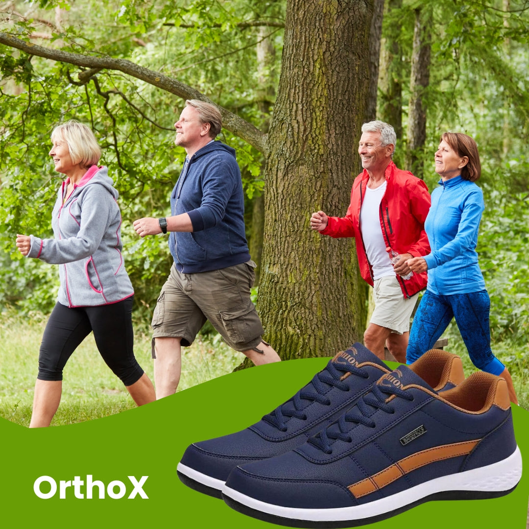 OrthoX - ergonomische schmerzlindernde Komfortschuhe für sicheres, gelenkschonendes Gehen für Senioren