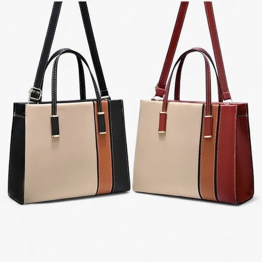 Patchwork Handtas für Damen mit verstellbarem Riem