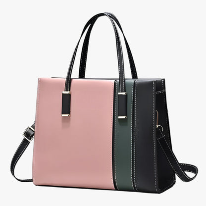 Patchwork Handtas für Damen mit verstellbarem Riem