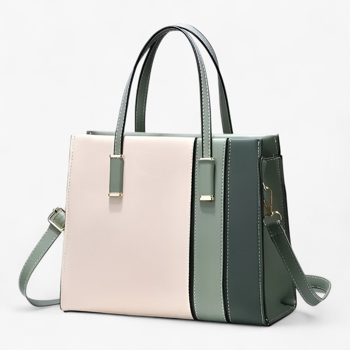 Patchwork Handtas für Damen mit verstellbarem Riem