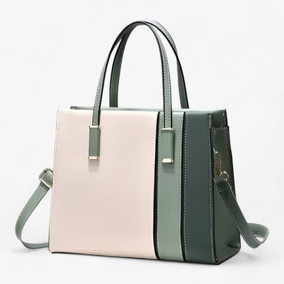 Patchwork Handtas für Damen mit verstellbarem Riem