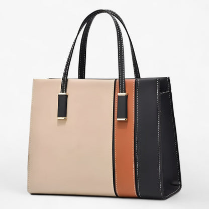 Patchwork Handtas für Damen mit verstellbarem Riem