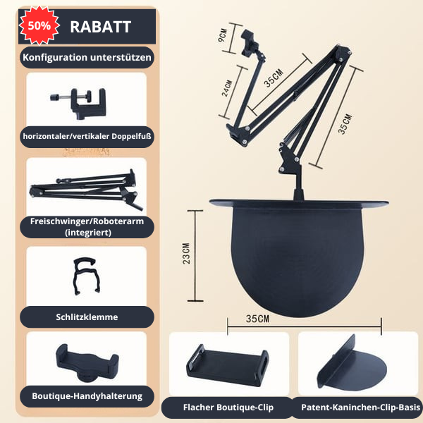 FlexView™  Telefon- und Tablet-Halterung