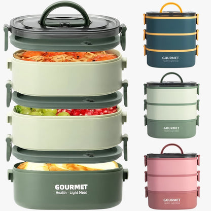 Frankie | 2000 ml bruchbox mit 3 Fächern, auslaufsicher