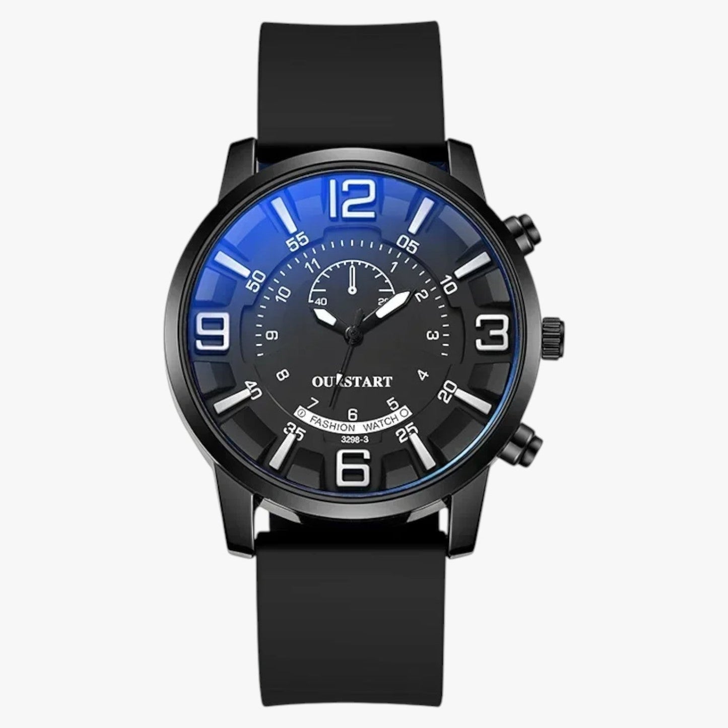 Riley | Herrenarmbanduhr aus Silikon mit präzisem Quarz, Alltags-Casual-Stil