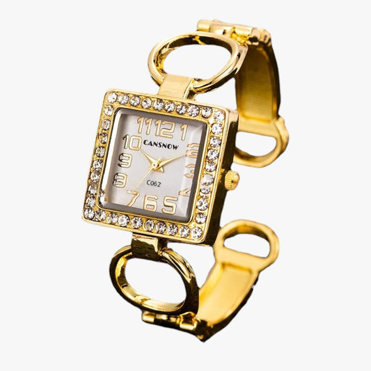 Freya | Modischer Damenuhrenarmreif mit Quarzarmband