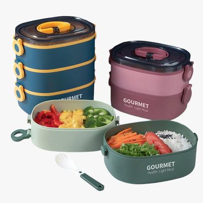 Frankie | 2000 ml bruchbox mit 3 Fächern, auslaufsicher