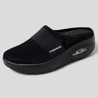 AeroFlex | Mesh Slip-On Platform Clog mit Luftpolstersohle
