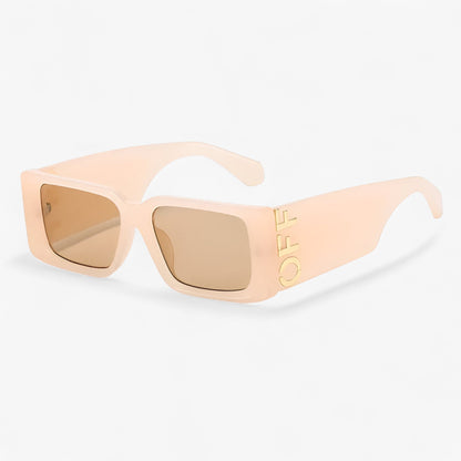 Ariëlle | Retro-Sonnenbrille mit quadratischem Rahmen und breiten Bügeln