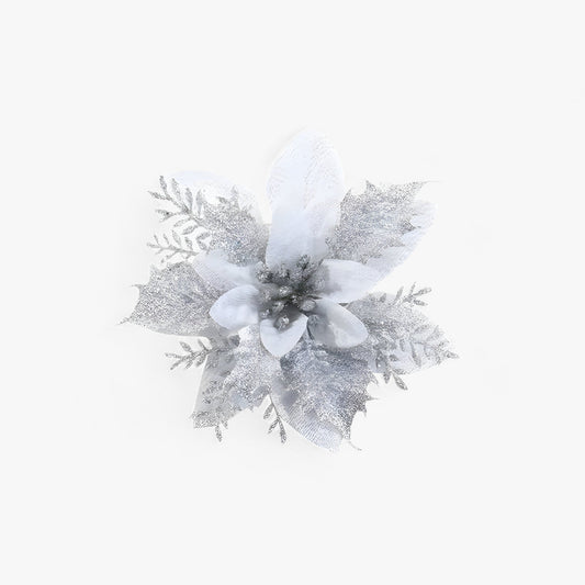 Blooms | Kunstweihnachtsblumen mit Glänzendem Goldstaub - Eleganz für Weihnachten
