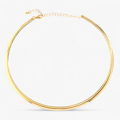 Aira | Single Gold Choker Halskette - Elegante Styling-Option für Jeden Party-Look