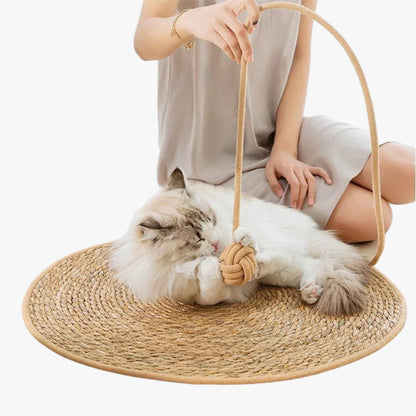Desiree | Kratzmatte aus Stroh für Katzen, praktisch und einfach zu verwenden