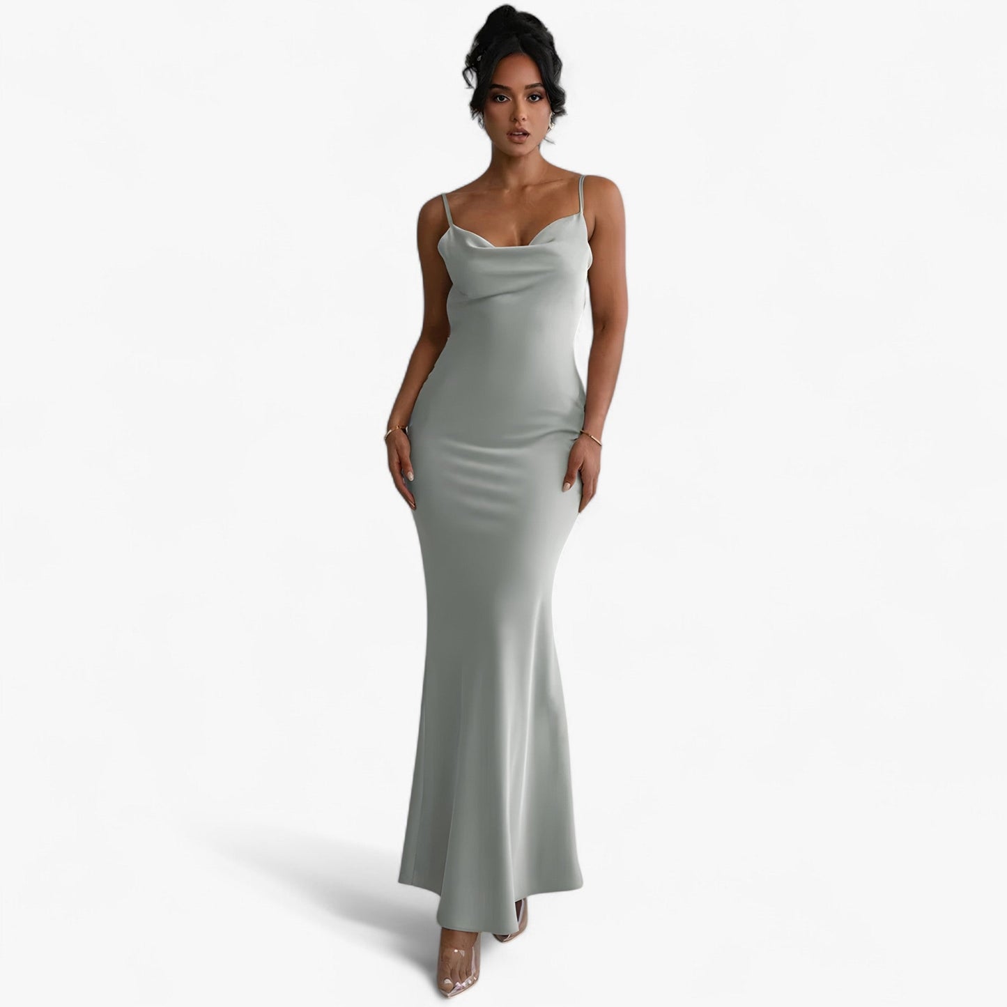 Rianne | Maxikleid mit Blumenmuster rückenfrei