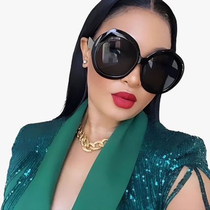 Daphne | Luxuriöse oversized runde Sonnenbrillen
