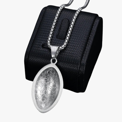 Jayson | Rugby-Halskette aus Edelstahl mit Kristall