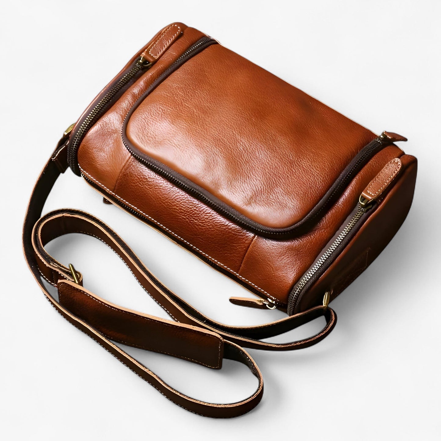 Benjamin | Vintage Schultertasche - Elegant und Mehrfach compartmented