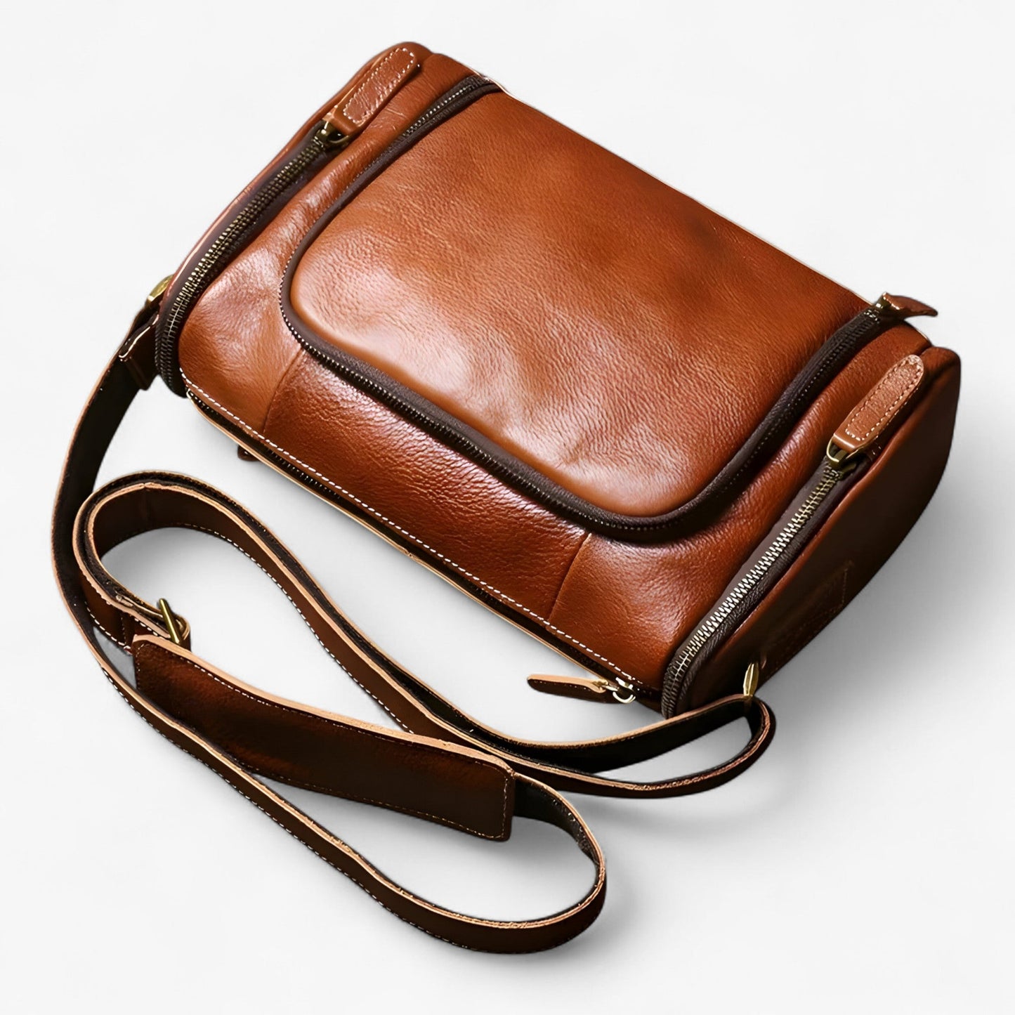 Benjamin | Vintage Schultertasche - Elegant und Mehrfach compartmented