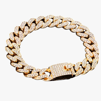 Emery | Tennisarmband mit Herz- und Kristallanhängern – Hip-Hop-Eleganz für jeden Anlass