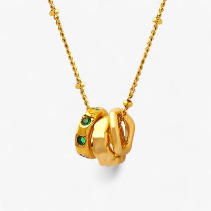 Kleine Schleife Zirkon-Halskette - Glänzend, haltbar & wasserfest