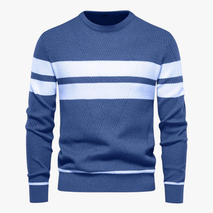Adam | Eleganter Männer-Sommerpulli mit warmem, schlankem Schnitt und floraler Stil