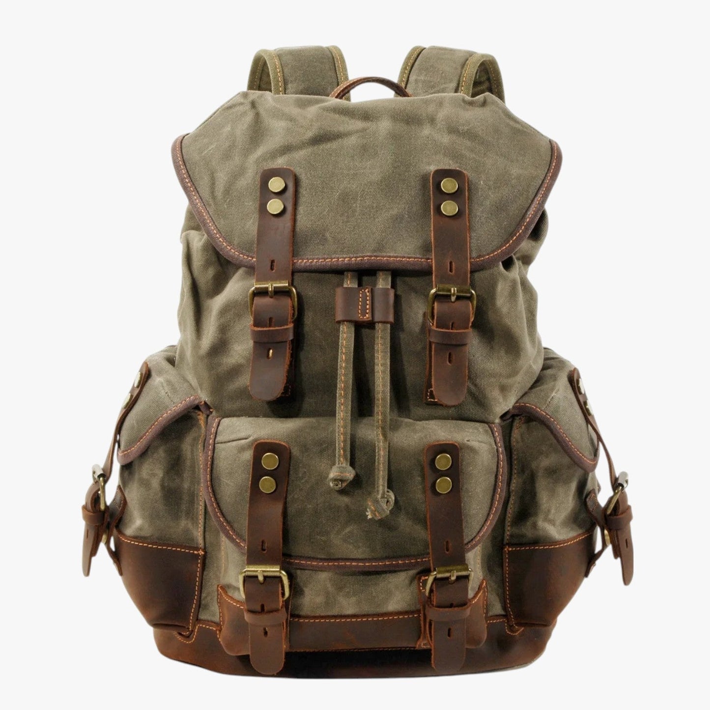 Conor | Rucksack für Trekking aus Stoff und Leder mit Großem Fassungsvermögen