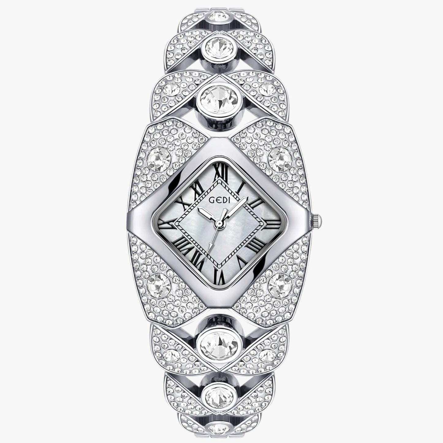 Callie | Damenuhr 2025 Eleganz mit Licht, Diamanten und wasserdichtem Design