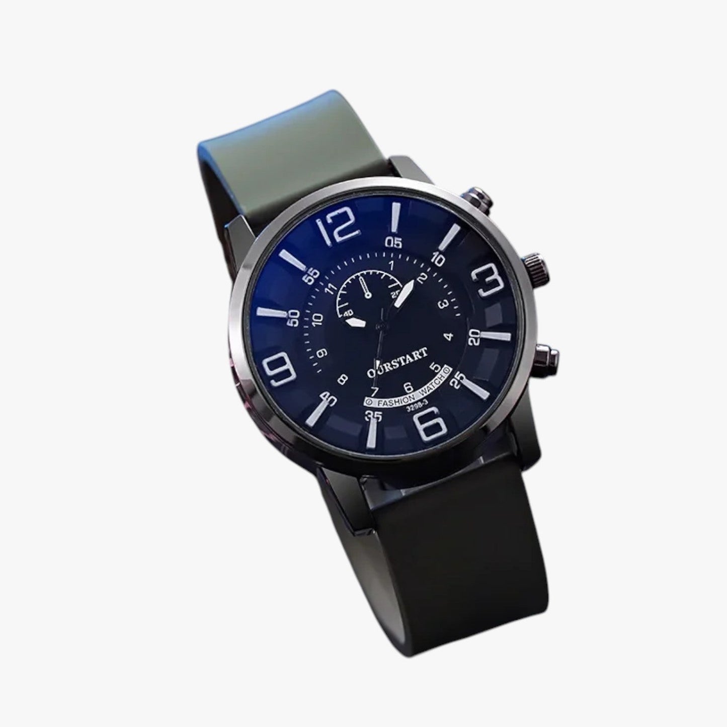 Riley | Herrenarmbanduhr aus Silikon mit präzisem Quarz, Alltags-Casual-Stil