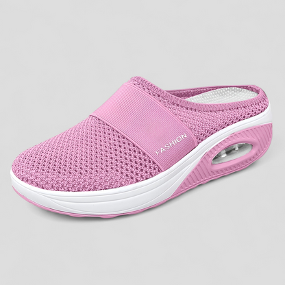 AeroFlex | Mesh Slip-On Platform Clog mit Luftpolstersohle