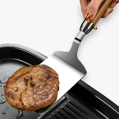 Rowyn | Robuste Grillspatel mit Holzgriff