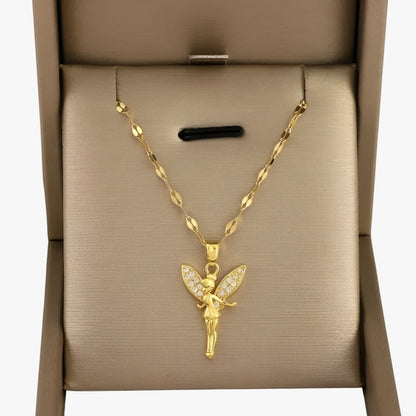 Lilly | Märchenhafte Kette mit Blume und Fee