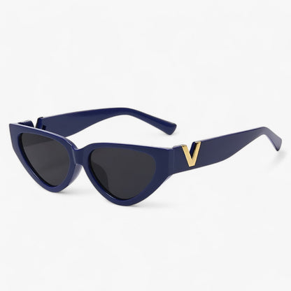 Samara | Luxus Glamour Katzenaugen Sonnenbrille für Damen - UV400-Schutz