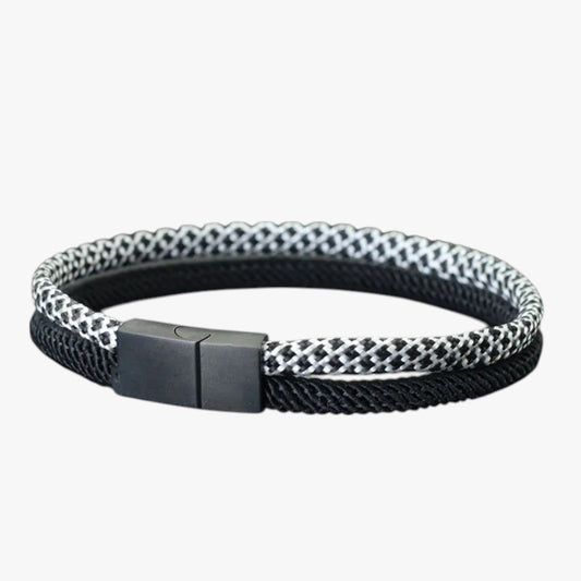 Devin | Zweifarbiges Paracord-Armband mit Magnetverschluss