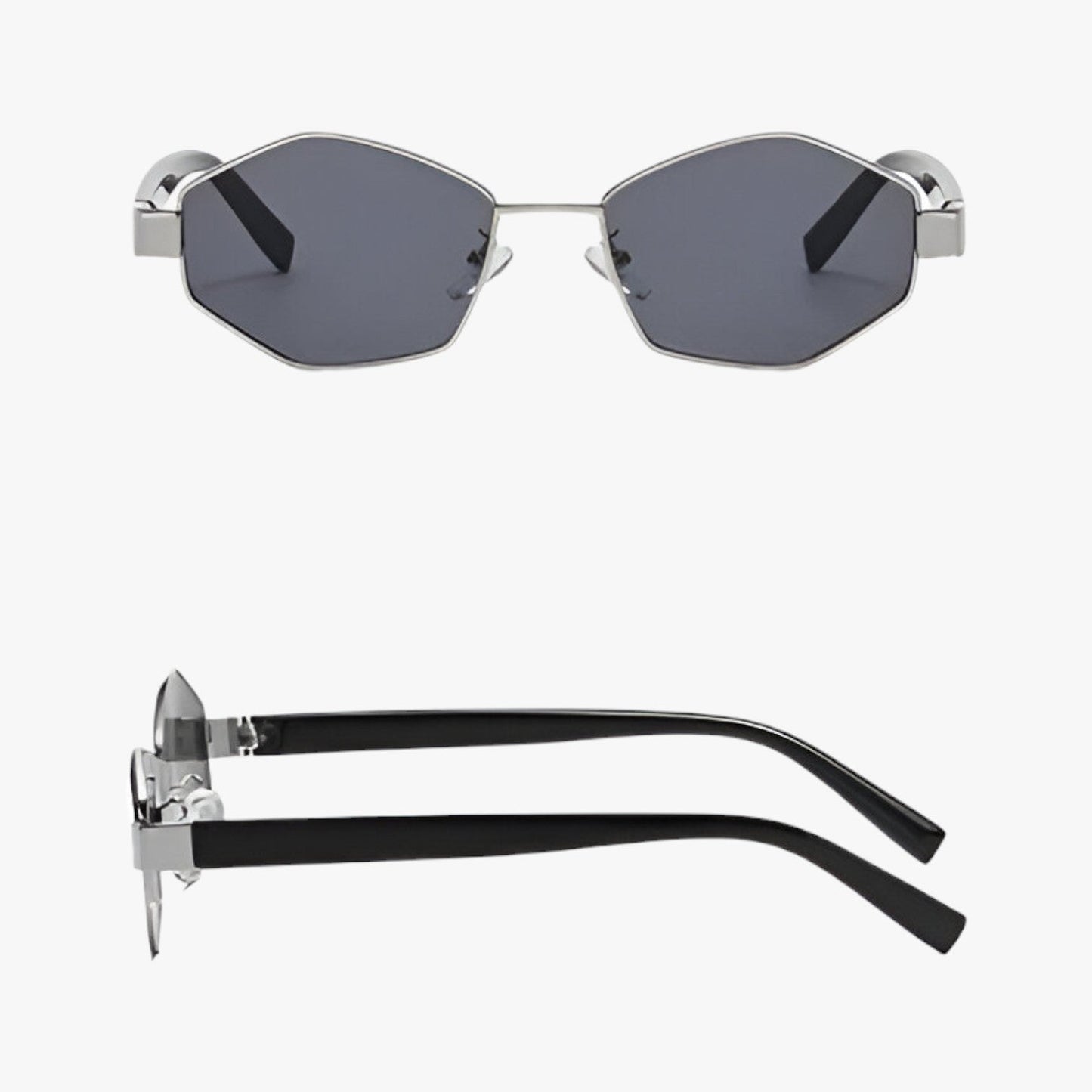 David | Polygonale Sonnenbrille UV400 – Unisex-Stil und Schutz für Outdoor-Sport