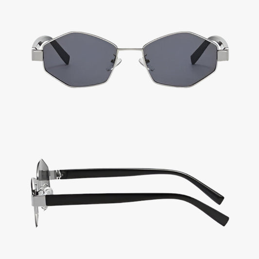 David | Polygonale Sonnenbrille UV400 – Unisex-Stil und Schutz für Outdoor-Sport