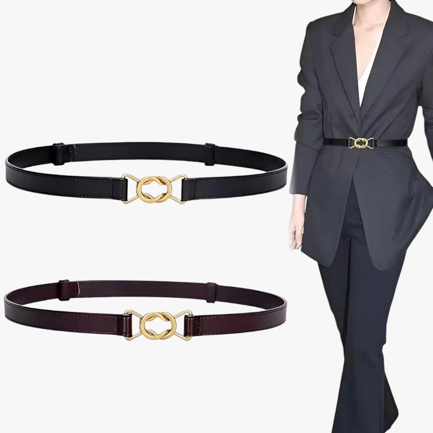 Lorelei | Elegante Gürtel ohne Löcher verstellbar