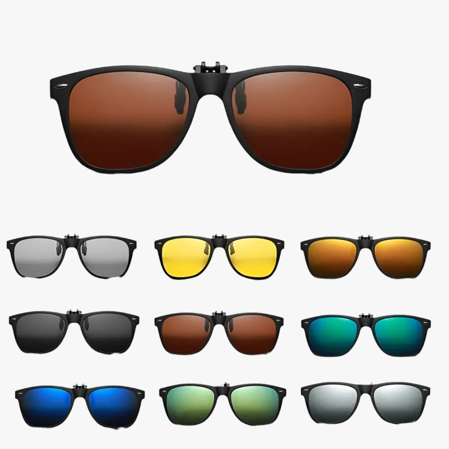 Archer | Polarisierte Flip-Up Fahrbrille – Klare Sicht bei Tag und Nacht