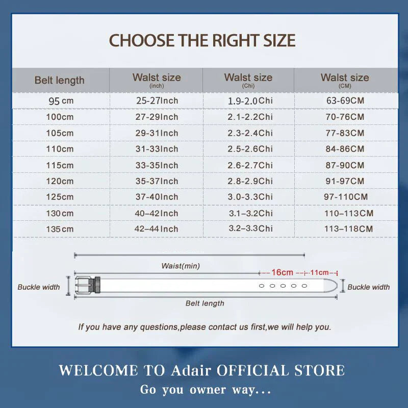 Echtleder-Gürtel - Luxus & Stil