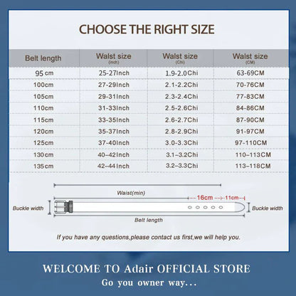 Echtleder-Gürtel - Luxus & Stil