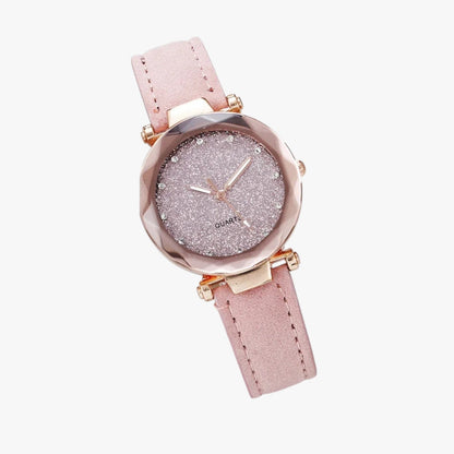 Kiana | Sternenhimmel-Uhr Rosé Silber