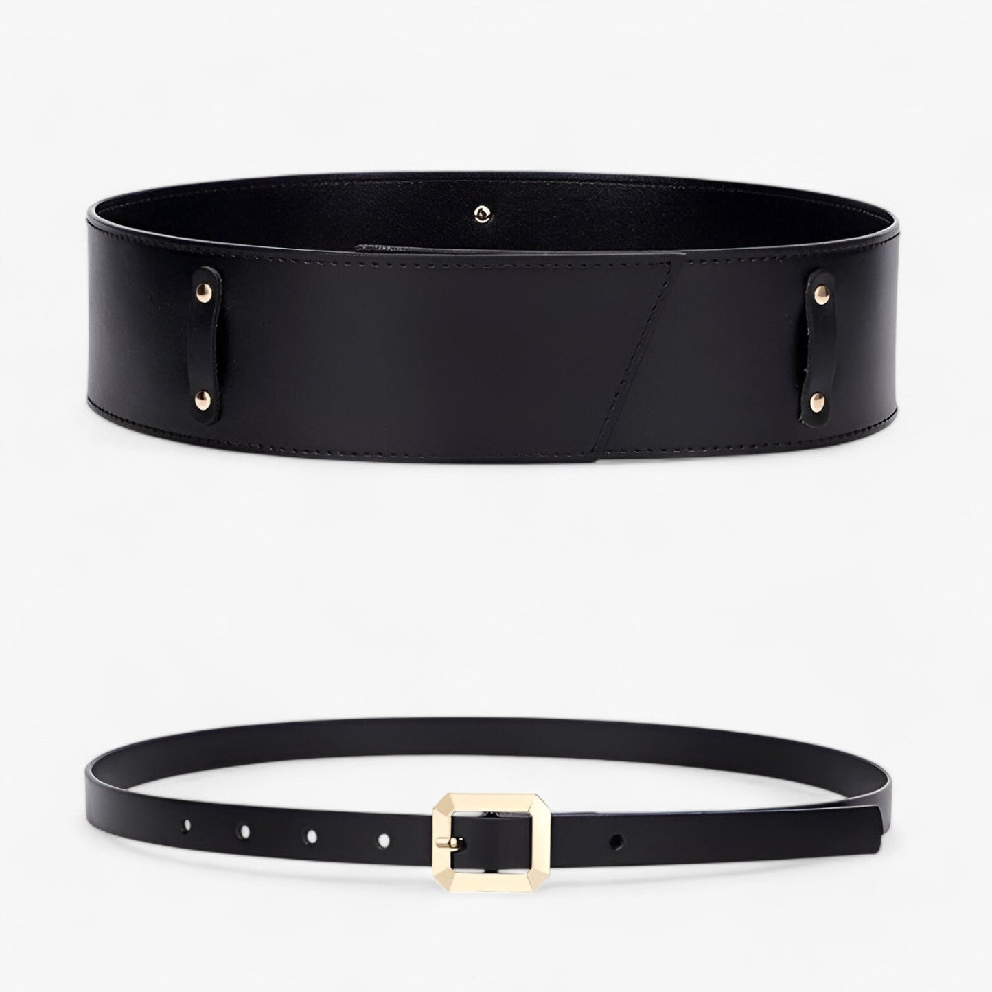 Multifunktionaler Echtleder-Taillengürtel mit Stil