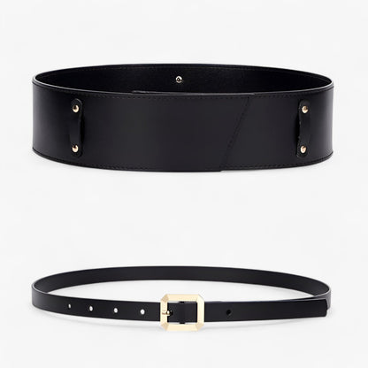 Multifunktionaler Echtleder-Taillengürtel mit Stil