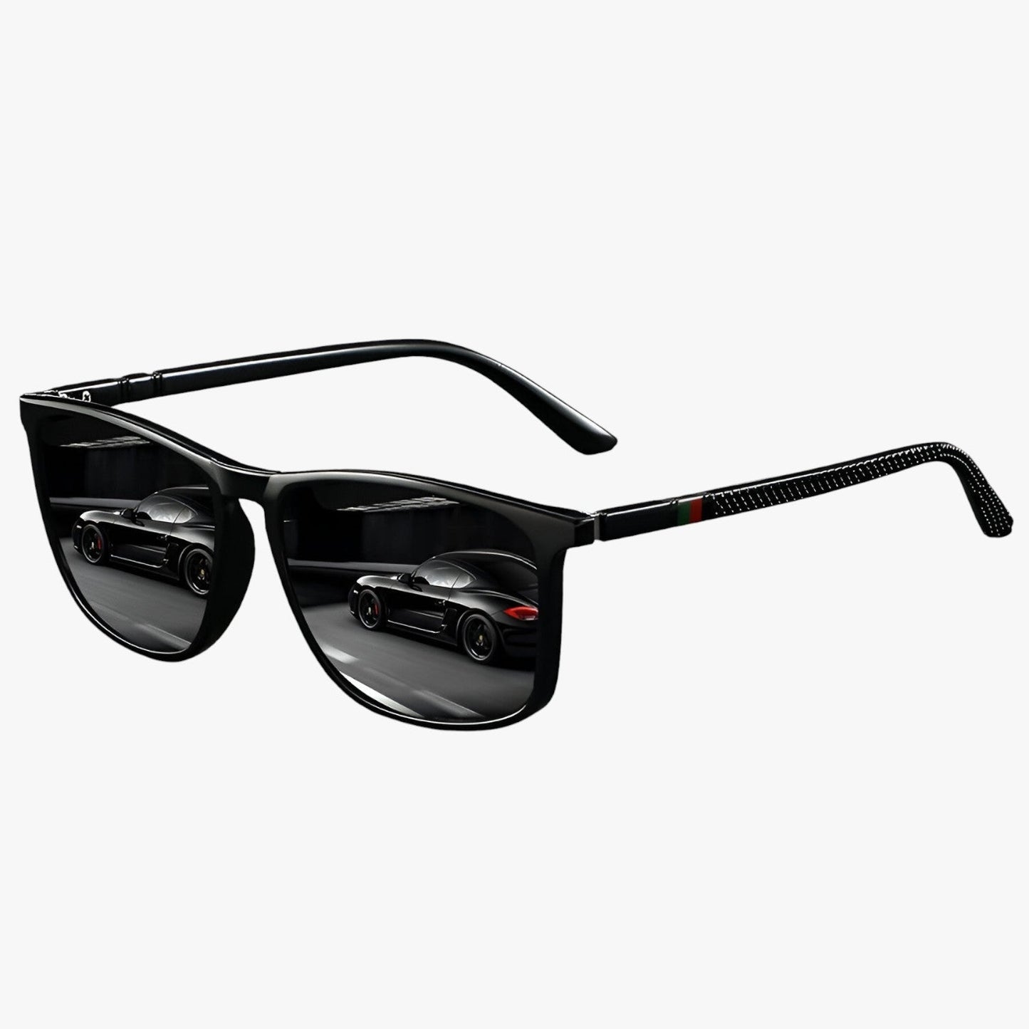 Jasper | Vintage-gestreifte polarisierte Sonnenbrille
