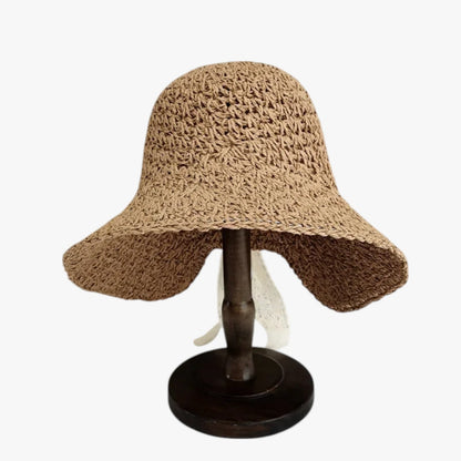 Elodie | UV-Strandhut mit Pferdeschwanzöffnung