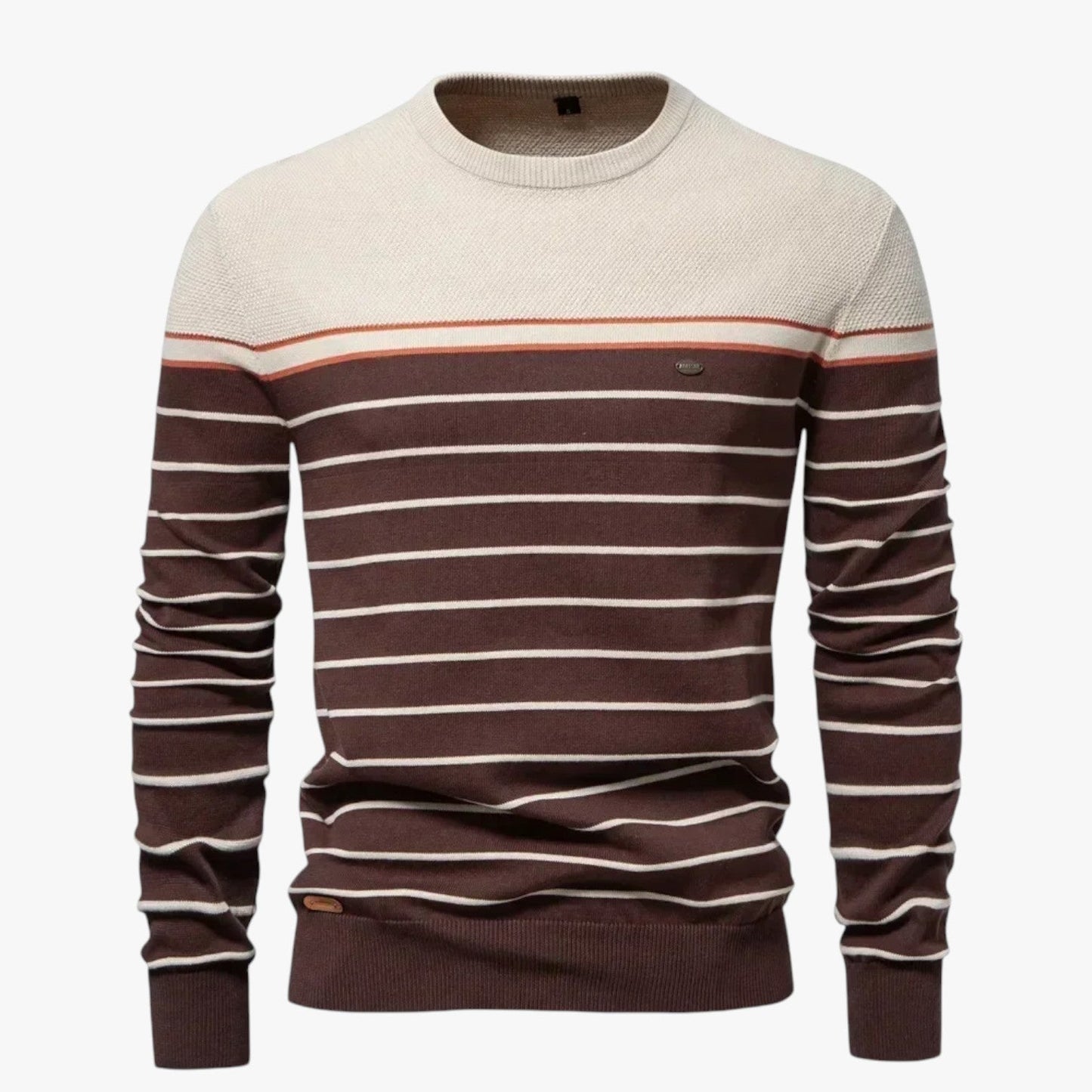 Calvin | Premium Herbststreifen-Pullover Warm, Elastisch und Stilvoll