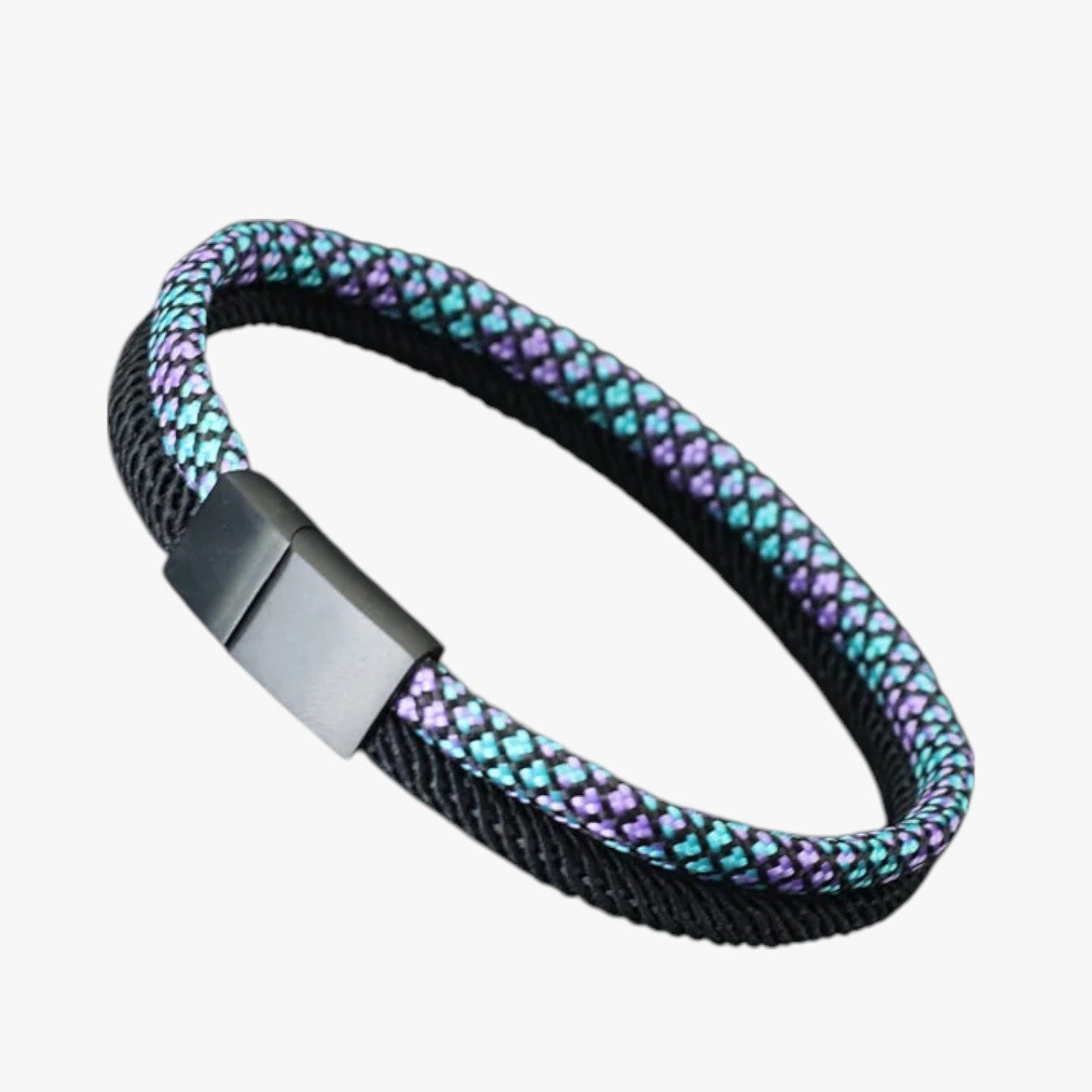 Devin | Zweifarbiges Paracord-Armband mit Magnetverschluss