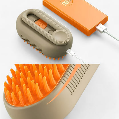 Euna | Elektrische Dampf- und Massagebürste für Haustiere