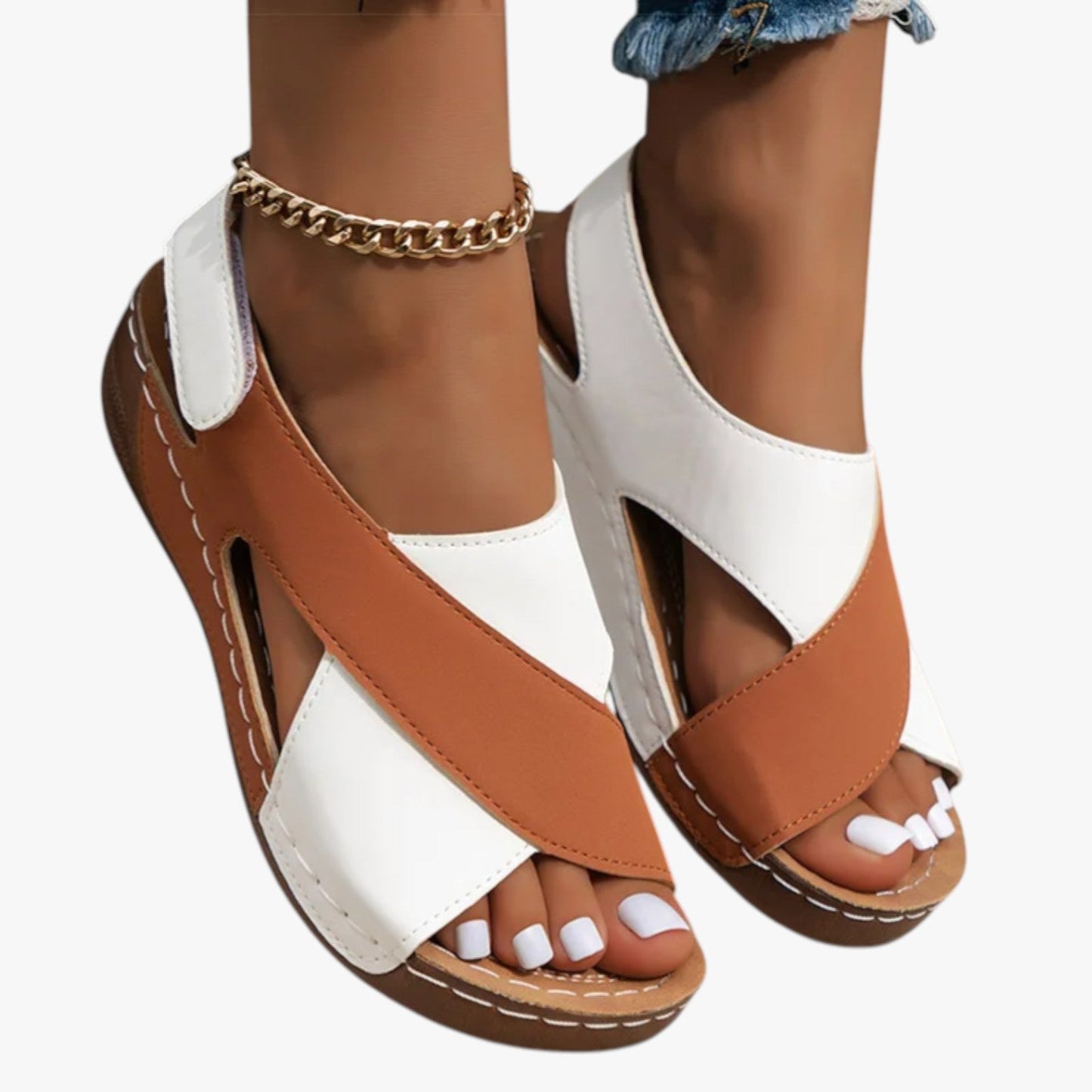 Rachelle | Sommerlicher Komfort mit Stil - Weiche und leichte Keilsandalen