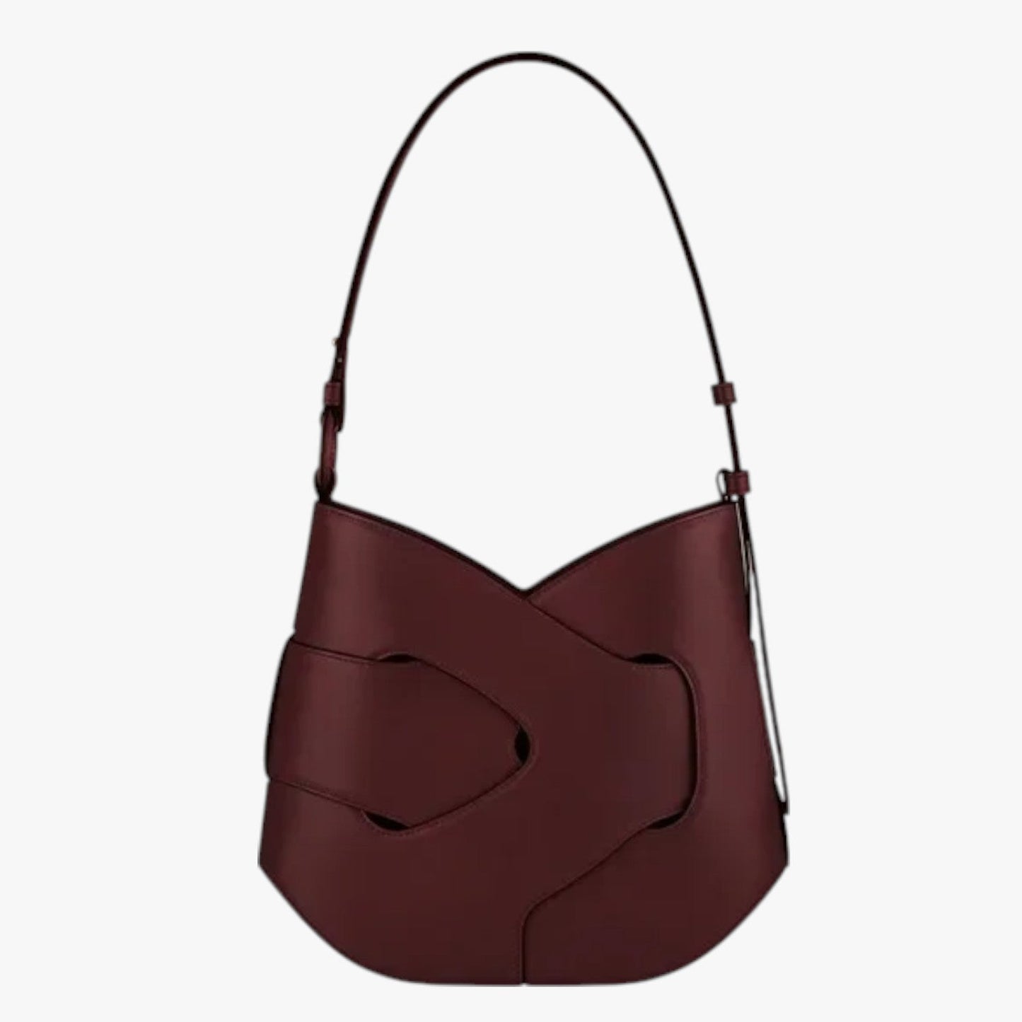 Skye | Leder-Schultertasche mit Flechtdetail